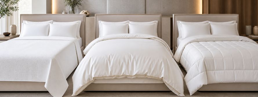 Colcha, duvet o edredón: diferencias y cuál elegir
